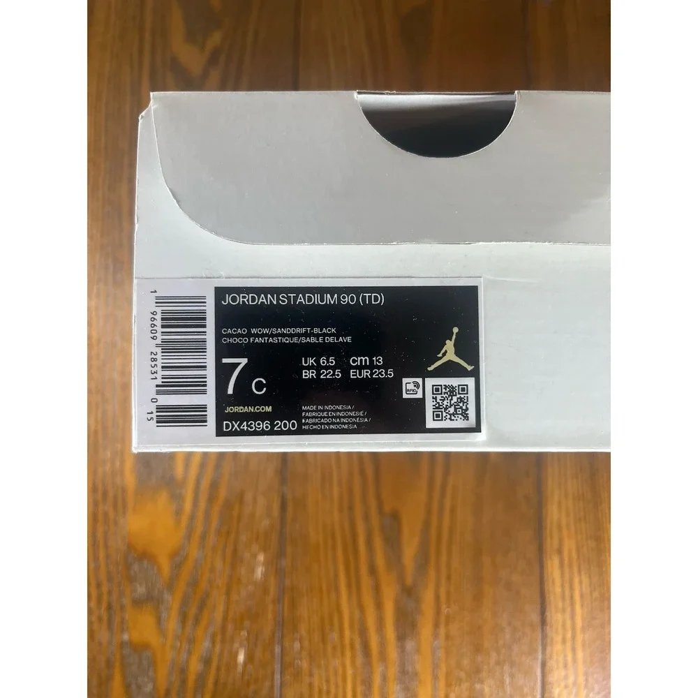 Nike Jordan Stadium 90 TD Baby Toddler 7C Brown Casual Shoe DX4396-104